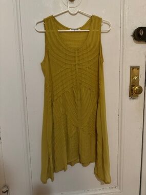 Monoreno mustard yellow/gold short dress